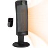 Ceramic Pedestal Tower Indoor Heater Black 1500W