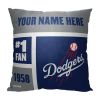 [Personalization Only] OFFICIAL MLB Colorblock Personalized Pillow - Los Angeles Dodgers