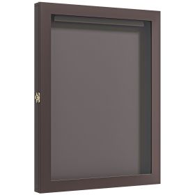 28" x 35" UV-Resistant Sports Jersey Frame Display Case, Brown