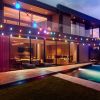 52.5FT Colorful Outdoor String Lights Smart RGB LED Patio Lights IP66 Waterproof