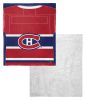 [Personalization Only] OFFICIAL NHL Jersey Personalized Silk Touch Sherpa Throw Blanket - Canadiens