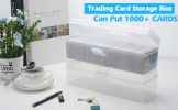 Trading Card Storage Box, Card Storage Box, Plastic Playing Card Case, For 1000 Cards, Fit For Standard Card