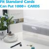 Trading Card Storage Box, Card Storage Box, Plastic Playing Card Case, For 1000 Cards, Fit For Standard Card