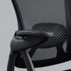 Ergonomic Office Chair with Adjustable Headrest, Black Fabric, 275 lb capacity