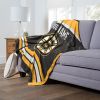 [Personalization Only] OFFICIAL NHL Jersey Silk Touch Throw Blanket - Bruins