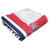 [Personalization Only] OFFICIAL NHL Colorblock Personalized Silk Touch Throw Blanket - Washington Capitals