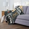 [Personalization Only] OFFICIAL NHL Colorblock Personalized Silk Touch Throw Blanket - Vegas Golden Knights