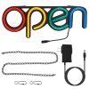 Neon Open Sign Light 15.75x6in Business Store Café Restaurant Bar Lighting