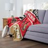 [Personalization Only] OFFICIAL NHL Colorblock Personalized Silk Touch Throw Blanket - Ottawa Senators