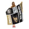 [Personalization Only] OFFICIAL NHL Colorblock Personalized Silk Touch Sherpa Throw Blanket - Anaheim Ducks