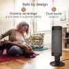 Ceramic Pedestal Tower Indoor Heater Black 1500W