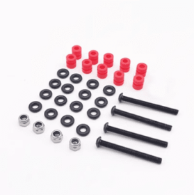 Flying Tower Screw Pack Fittings M3 Silicone Shock Absorber Column (Option: M3 30mm Red)