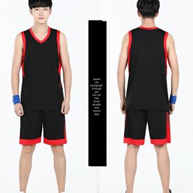 Basketball Sports Suit Men's Summer Casual Wear Sleeveless Thin Vest Running Suit Shorts Sportswear (Option: I-L)