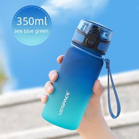 Large Capacity Water Cup For Sports Portability (Option: Sea Blue Green-350ml)