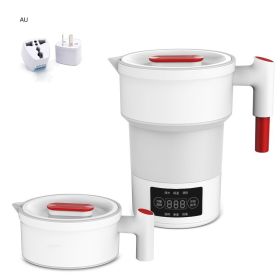 Mini Portable Travel Silicone Electric Kettle (Option: White-AU)