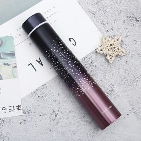 Creative Starry Sky Vacuum Cup Stainless Steel Home (Option: Starry Sky Red-255ml)