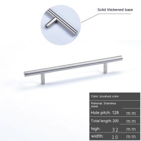 Metal Chest Of Drawer Door Handle Solid Cabinet (Option: 128mm)