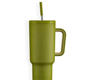 New K Sealing Cover Cold And Heat Preservation Large Ice Cup (Option: Green-40oz)