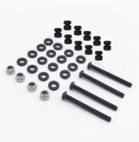 Flying Tower Screw Pack Fittings M3 Silicone Shock Absorber Column (Option: M3 25mm Black)