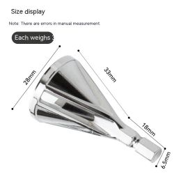 Deburring External Electric Drill Chamfering Tool (Option: Silver Hexagon-2 Chrome Molybdenum Steel)