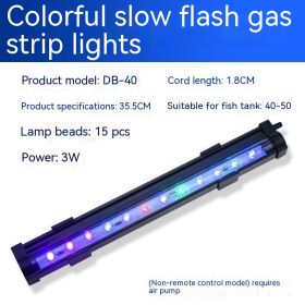 Fish Tank Light Waterproof Aquarium Bubble Light Fish Tank Lighting Aquarium Diving Underwater Lamp (Option: DB40-European Standard)