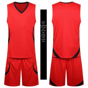 Basketball Sports Suit Men's Summer Casual Wear Sleeveless Thin Vest Running Suit Shorts Sportswear (Option: A-2XL)