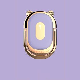 Metal Phone Holder Ring Buckle Bear (Option: Lavender purple)