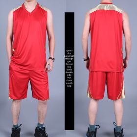 Basketball Sports Suit Men's Summer Casual Wear Sleeveless Thin Vest Running Suit Shorts Sportswear (Option: G-L)