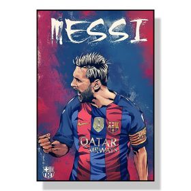 Football players hang pictures;  World Cup decorative paintings;  sports halls hanging picture cores (size: 24×36inch)