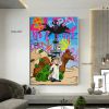 Hand painted on canvas Monopoly man;  money art;  home; decor; monopoly art;  oil painting Living Room hallway bedroom luxurious decorative painting