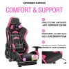 Massage Gaming Chair with Footrest