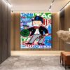 Hand painted on canvas Monopoly man;  money art;  home; decor; monopoly art;  oil painting Living Room hallway bedroom luxurious decorative painting