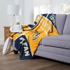 [Personalization Only] OFFICIAL NHL Colorblock Personalized Silk Touch Sherpa Throw Blanket - Nashville Predators