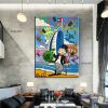 Hand painted on canvas Monopoly man;  money art;  home; decor; monopoly art;  oil painting Living Room hallway bedroom luxurious decorative painting