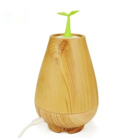 Wood Grain Humidifier Ultrasonic Essential Oil Aromatherapy Machine (Option: Light Wood Grain-European Standard)