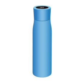 Intelligent Display Temperature Sterilization Vacuum Cup Stainless Steel (Option: Blue-500ml)