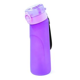 Summer New Style Scented Water Cup Scented Plastic Cup Tritan Multi-flavor Fruit Flavor Cup (Option: Matte Purple-650ML Without Ring)