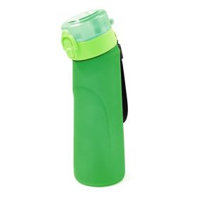 Summer New Style Scented Water Cup Scented Plastic Cup Tritan Multi-flavor Fruit Flavor Cup (Option: Frosted Green-650ML Without Ring)