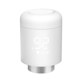 Smart Thermostatic Valve Radiator Controller Mobile APP Control Intelligent Temperature (Option: Pure White)