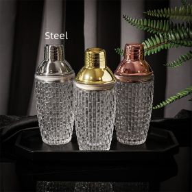 Iceglass Cocktail Shaker Stainless Steel Lid (Option: Steel)