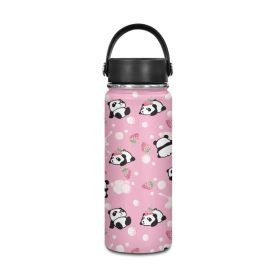 Animal Panda Strawberry Printed Portable Bottle (Option: ZYSFC03432CZ81 1-S)