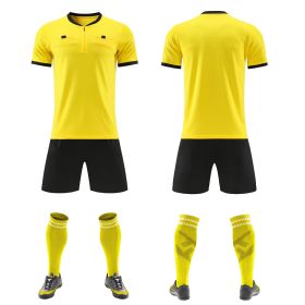 Football Referee Clothing Match Referee Clothing Suit (Option: Yellow-L)